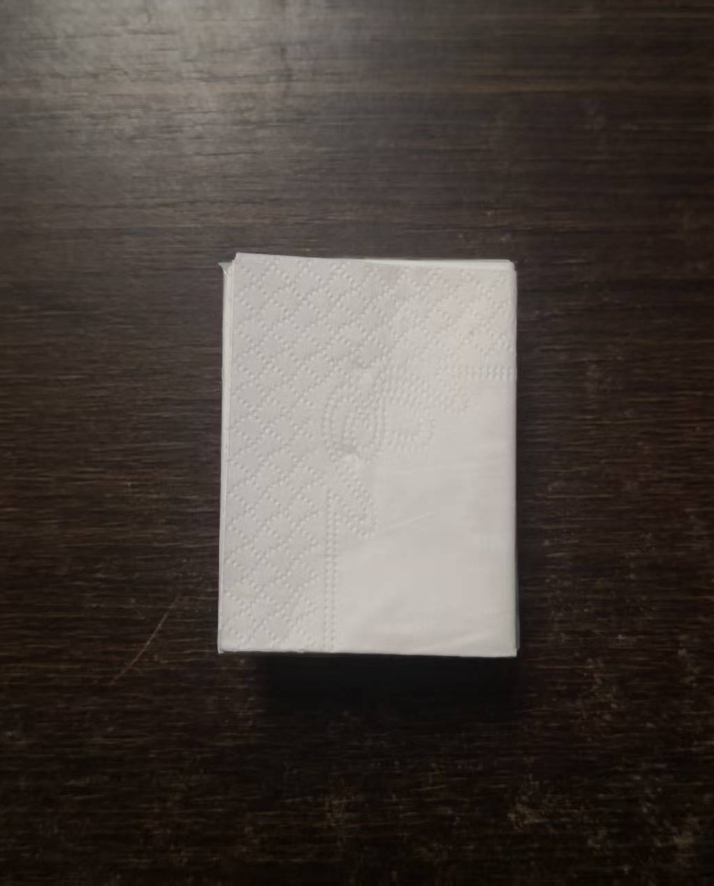 Mini portable virgin pulp pocket tissue packs with printed flow-wrap film