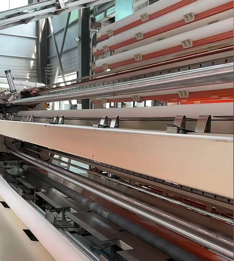QC inspection of finished tissue rolls