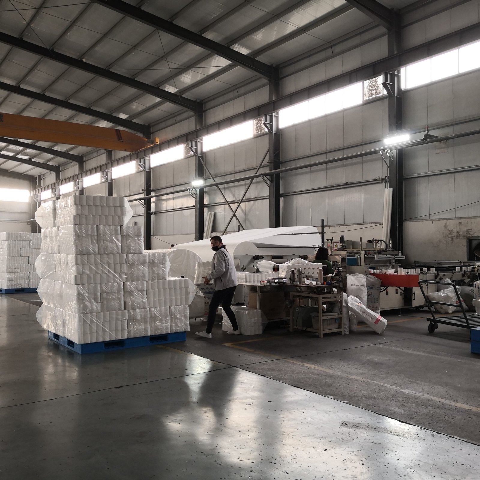 Top Source Paper factory QC inspection process for virgin wood pulp tissue – Top Source Paper